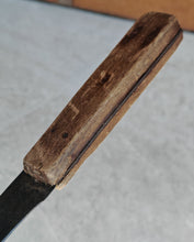 Load image into Gallery viewer, Vintage Rustic Utility Knife | Hand-Forged Carbon Steel Blade with Aged Wooden Handle | Collectible Antique Tool
