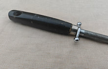 Load image into Gallery viewer, Vintage Knife Sharpening Steel – 32cm – Made in France – Black Handle with Guard
