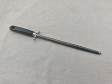 Load image into Gallery viewer, Vintage Knife Sharpening Steel – 32cm – Made in France – Black Handle with Guard

