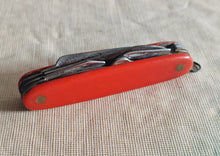Load image into Gallery viewer, Vintage Red Handle Multi-Tool Pocket Knife – Collectible Swiss-Style Folding Knife
