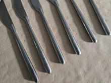 Load image into Gallery viewer, Set of 6 Guy Degrenne Stainless Steel Dinner Knives – 22.5cm – Modern Minimalist – Used

