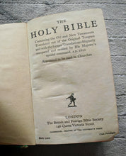 Load image into Gallery viewer, Vintage Holy Bible King James Version Cambridge Press Red Edges Pocket Bible WELL USED
