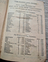Load image into Gallery viewer, Vintage Holy Bible King James Version Cambridge Press Red Edges Pocket Bible WELL USED
