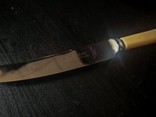 Load image into Gallery viewer, Vintage Montfort Sheffield Cutlery Set Stainless Steel Knives Forks Boxed Cream Handles
