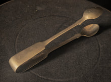 Load image into Gallery viewer, Antique Sterling Silver Sugar Tongs &amp; Spoon Set Hallmarked 13cm Vintage Tableware
