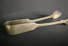 Load image into Gallery viewer, Antique Sterling Silver Sugar Tongs &amp; Spoon Set Hallmarked 13cm Vintage Tableware
