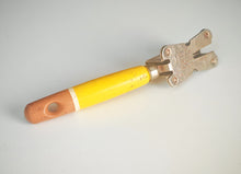 Load image into Gallery viewer, Vintage Manual Knife Sharpener 20cm Yellow Wooden Handle Dual Wheel Blade Sharpener
