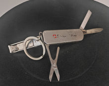 Load image into Gallery viewer, Swiss Army Style Keychain Multi Tool Knife Nail Clipper Scissors File – Used
