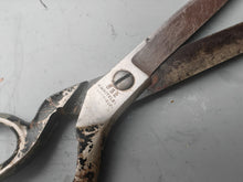 Load image into Gallery viewer, Vintage 24cm Tailor Shears Heavy Duty Fabric Scissors Steel Used
