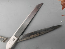 Load image into Gallery viewer, Vintage 24cm Tailor Shears Heavy Duty Fabric Scissors Steel Used
