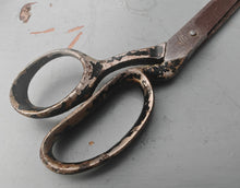 Load image into Gallery viewer, Vintage 24cm Tailor Shears Heavy Duty Fabric Scissors Steel Used
