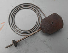 Load image into Gallery viewer, Vintage Clock Gong Chime Coil Assembly Cast Iron Brass Mount 15cm Part
