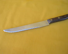 Load image into Gallery viewer, Vintage 90&#39;s  Wooden Handle Small Kitchen Cutting Knife, Kitchenali 1990&#39;s
