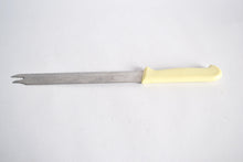 Load image into Gallery viewer, Vintage Stainless Steel Bread / Meat Carving Knife, Cream Plastic Handle, 29.5cm Long
