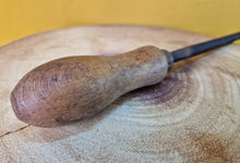 Load image into Gallery viewer, Vintage Wood / Metal Work Files Tool, wooden handle, 32.5cm Long
