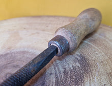 Load image into Gallery viewer, Vintage Wood / Metal Work Files Tool, wooden handle, 32.5cm Long
