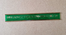 Load image into Gallery viewer, 2 x Foreign No 10 Lettering Number Stencils Durable Green Plastic &amp; Brass
