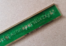 Load image into Gallery viewer, 2 x Foreign No 10 Lettering Number Stencils Durable Green Plastic &amp; Brass
