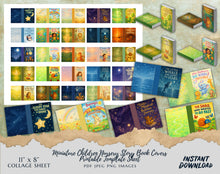 Load image into Gallery viewer, Printable Mini Children’s Book Covers , Nursery Storybook Miniatures , Dollhouse Accessories • 11x8 Collage Sheet
