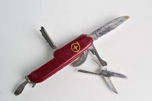 Load image into Gallery viewer, Vintage Handyman Army Knife Pocket Tool, Red Colour
