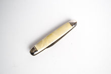 Load image into Gallery viewer, Vintage single blade pocket knife, Lucite Plastic Handle, Cream Colour, Steel Blade
