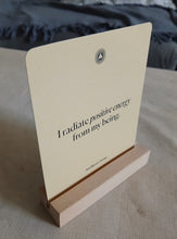 Load image into Gallery viewer, Mindful Affirmations Card Set Intelligent Change 52 Cards with Wooden Stand
