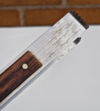 Load image into Gallery viewer, Retro Stainless steel ice tong with rosewood detail, Mid-Century Modern Style
