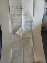 Load image into Gallery viewer, Vintage Mountain Mist Sheet C Perforated Quilting Pattern Transfer Template
