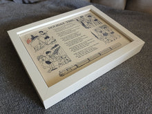 Load image into Gallery viewer, Vintage Holiday Time Poem Framed Print Book Page Childrens Nursery Wall Art Deco
