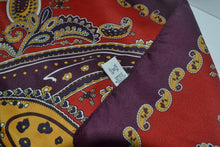 Load image into Gallery viewer, Vintage Ladies Headscarf Mixed Colours Paisley Patterns. 100% Polyester
