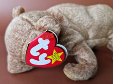 Load image into Gallery viewer, TY Beanie Baby Bean bag Plush Soft Toy Pecan Bear Retired 1999 With Tag Vintage
