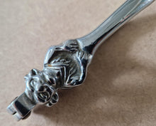 Load image into Gallery viewer, Vintage Chrome Metal Lincoln Imp Devil Head Crab Nut Cracker Nutcracker

