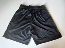 Load image into Gallery viewer, Adidas Manchester United Away Football Shorts Black Gold Mens Size S
