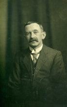 Load image into Gallery viewer, Vintage Sepia Photograph Postcard Smartly dressed middle aged man with neat hair
