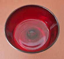 Load image into Gallery viewer, 6 X Vintage Ruby Red Sundae Dessert Glasses Luminarc France Cavalier
