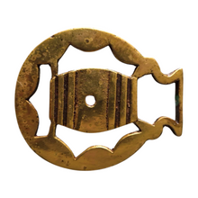 Load image into Gallery viewer, Brass Horse Medallion Vintage English Beer Keg Wine Cask Pierced Show Parade
