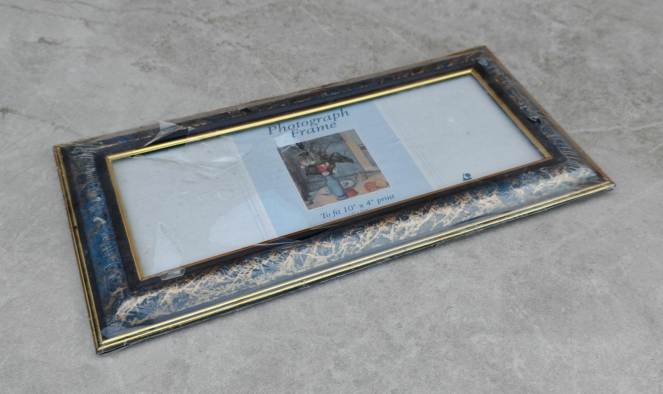 Vintage Blue-Green Swirl Photo Frame , Advanced Photo System | New Old Stock (1