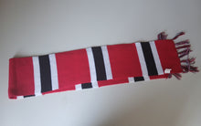 Load image into Gallery viewer, Manchester United Supporters Scarf Red Black White Football Fan Fringe 157cm
