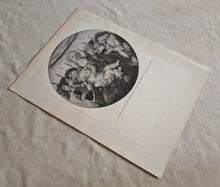 Load image into Gallery viewer, Vintage Double-Sided Art Book Plate , Head of St. Sebastian / Madonna Angels

