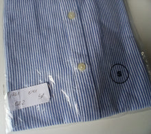 Load image into Gallery viewer, ONLY &amp; SONS Men's Blue White Striped Oxford Shirt Size S Long Sleeve New
