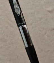 Load image into Gallery viewer, Platignum Ballpoint Pen – Black &amp; Chrome – Black Ink – 13cm – Used
