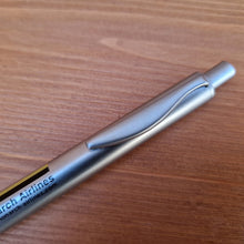 Load image into Gallery viewer, VINTAGE MONARCH AIRLINES SOUVENIR BALLPOINT JOTTER PEN - Black Ink
