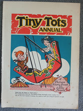 Load image into Gallery viewer, Vintage Tiny Tots Annual Title Page Book Print Illustration 35 x 25.5cm Original
