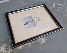 Load image into Gallery viewer, Classic Black &amp; Silver tone finish picture frame with glass , Photo frame* free standing, 20cm x 25c
