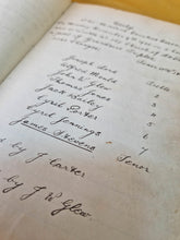 Load image into Gallery viewer, Vintage Old Church Notebook, Paper Ephemera, nice handwritten , Church clearance find, 1923-1936

