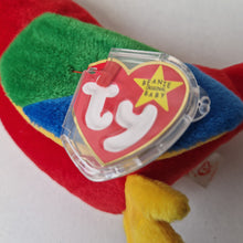 Load image into Gallery viewer, Jabber TY Beanie Baby with Tag! - 1997 Parrot Bean Bag Babies Soft Toy Plush

