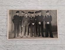 Load image into Gallery viewer, Vintage Sepia Colour Old Photograph, A group of 8 H.M.S Seaman , Historical Naval History Photo , Lo

