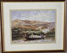 Load image into Gallery viewer, Vintage Print Picture In Wooden Frame: The Gondola Coniston By Cameo Sutton Coldfield Dennis Harper
