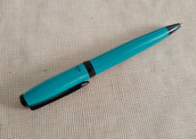 Load image into Gallery viewer, Platignum Studio Ballpoint Pen , Turquoise , Black Ink , 13.5cm , Used
