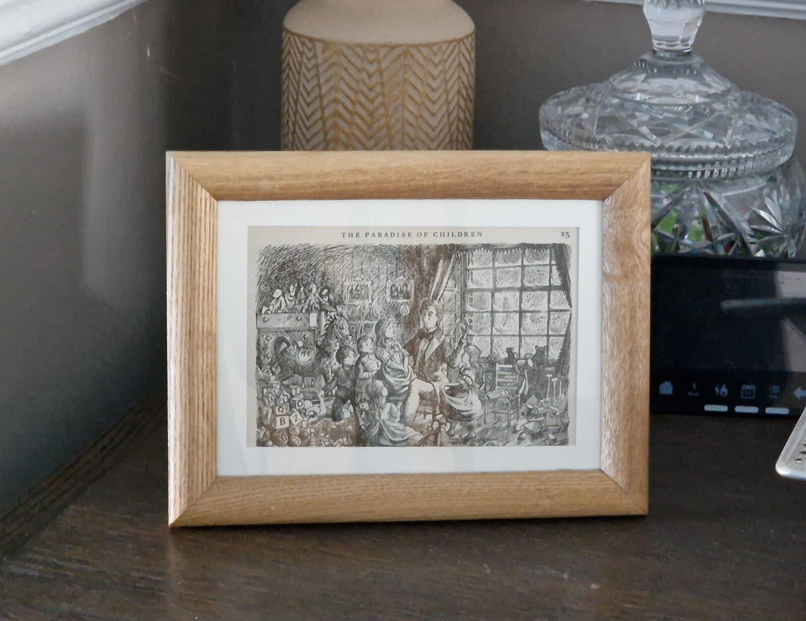 The Paradise Of Children Eustace the story of Pandora's box Wooden Picture Frame